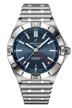 Breitling Chrono Auto GMT 40 MM Blue Dial Men's Watch A32398101 C1 A1