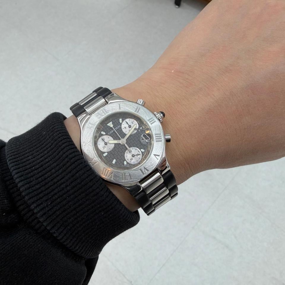Cartier Must 21 Chronoscaf Quartz 38mm Unisex Watch 2424