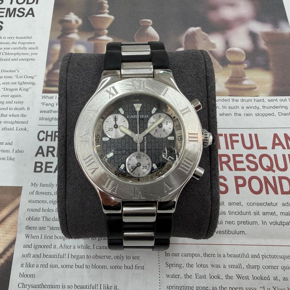 Cartier Must 21 Chronoscaf Quartz 38mm Unisex Watch 2424