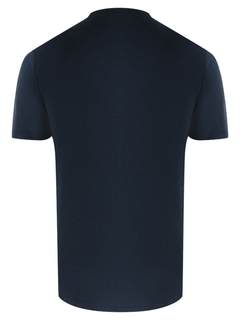 Love Moschino Block Logo Navy Blue T-Shirt