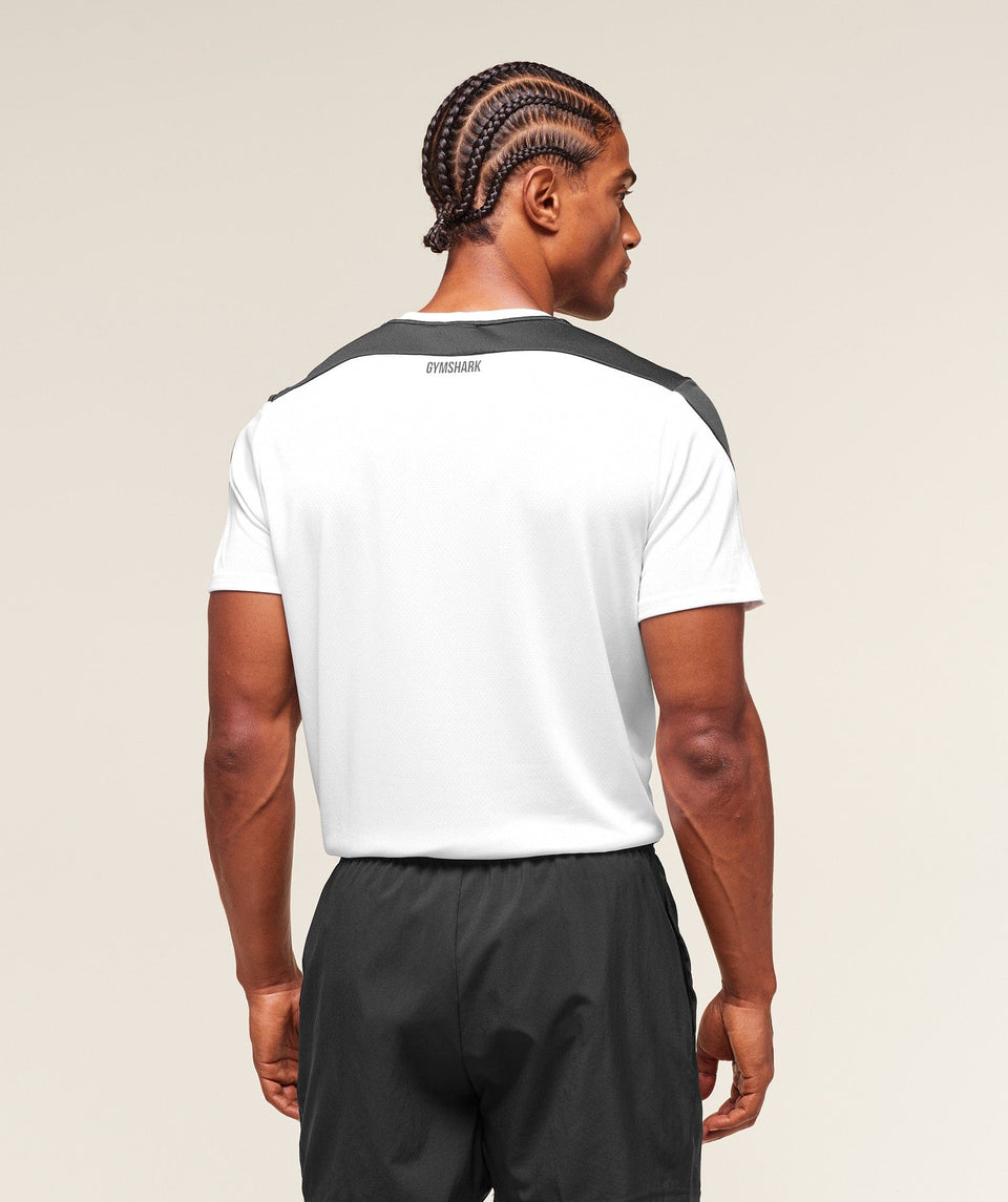 Gymshark Arrival Block T-Shirt - White