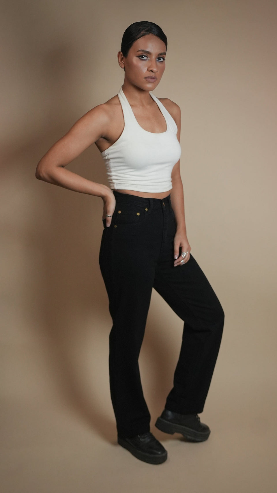CLASSIC BLACK DENIM WOMEN'S JEANS