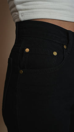 CLASSIC BLACK DENIM WOMEN'S JEANS