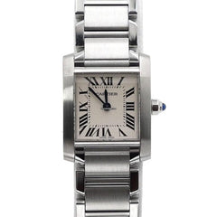 Cartier Tank Française Small Steel Quartz Women's Watch W51008 Q3