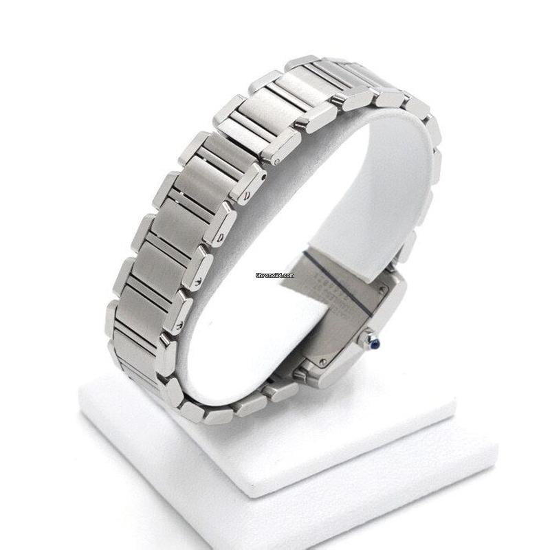 Cartier Tank Française Small Steel Quartz Women's Watch W51008 Q3
