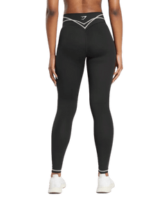 Women's Gymshark Stitch Feature Leggings Black