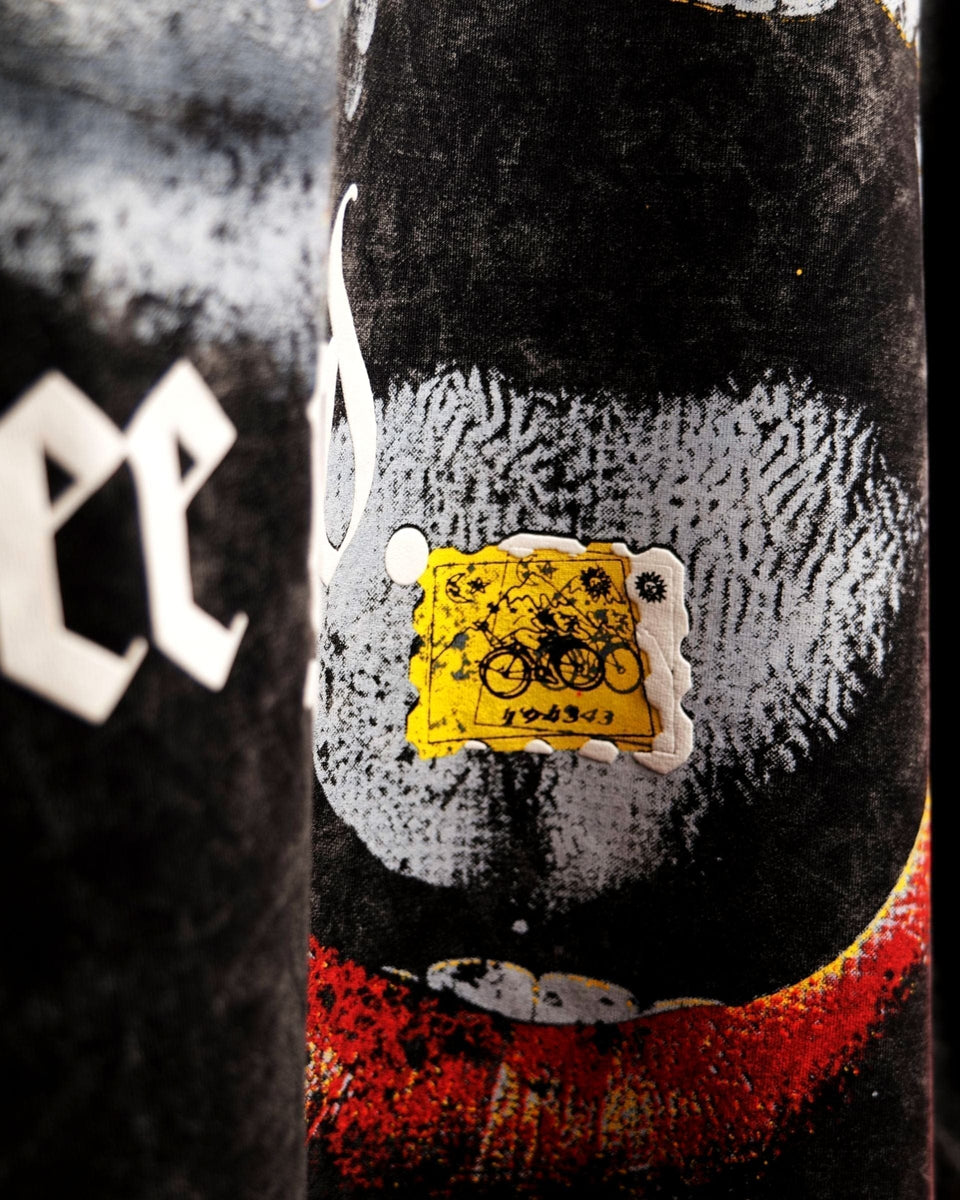 Eat Acid - Black Washed Oversized T-shirt