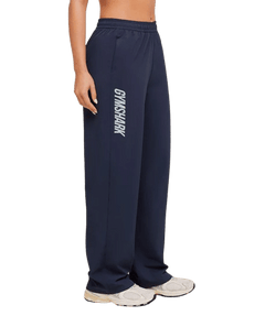 Women's Gymshark Woven Track Straight Leg Pant Heavy Blue