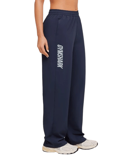 Women's Gymshark Woven Track Straight Leg Pant Heavy Blue