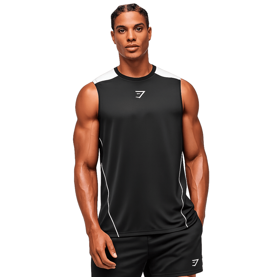 Gymshark Arrival Block Tank Black