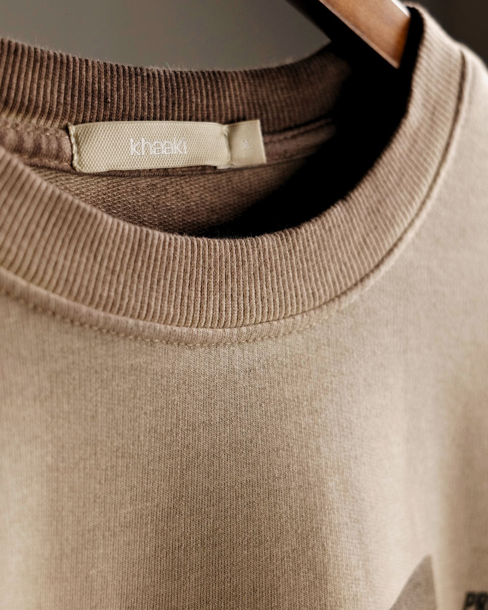 Khaaki Productions Limited Edition - Beige Pigment Washed Oversized T-shirt