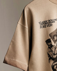 Khaaki Productions Limited Edition - Beige Pigment Washed Oversized T-shirt