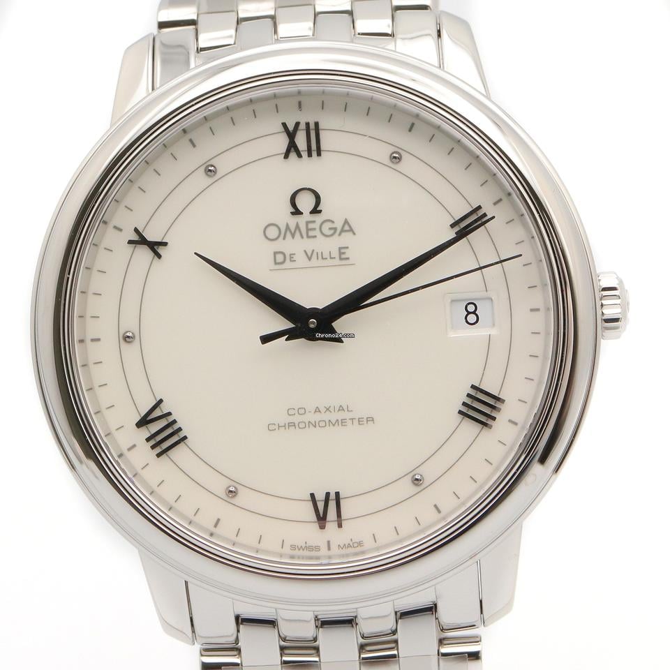 Omega De Ville Prestige Wrist Watch 424.10.37.20.04.001 Automatic SS NEW mens
