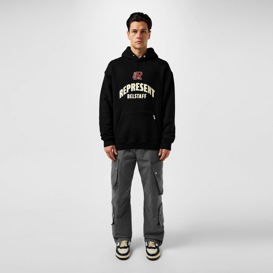 Flame Phoenix Graphic Print Hoodie
