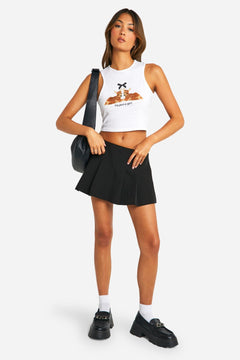 Im Just A Girl Slogan Tank Top