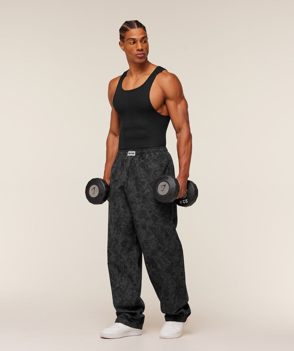 Gymshark Straight Leg Pumper Pants - Black/Onyx Grey