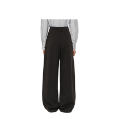 Dark Roast Wide Leg High Waist Trousers