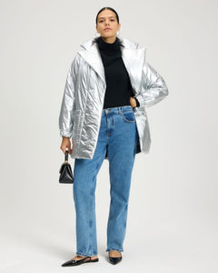 Metallic Nylon Jacket