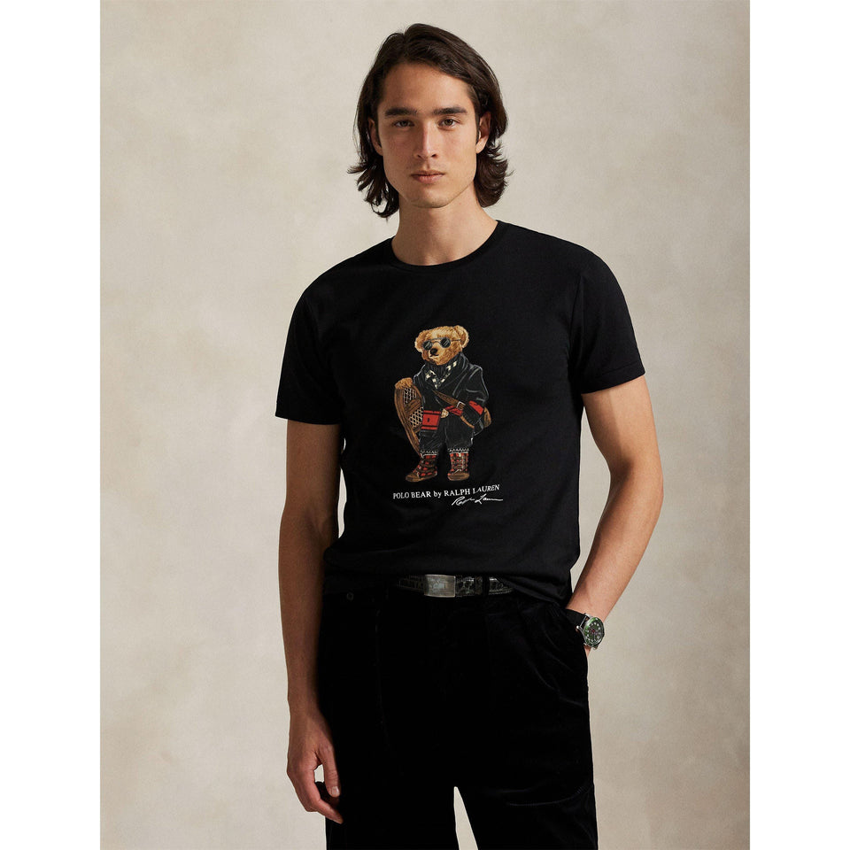 Ski Bear Embroidered T-Shirt