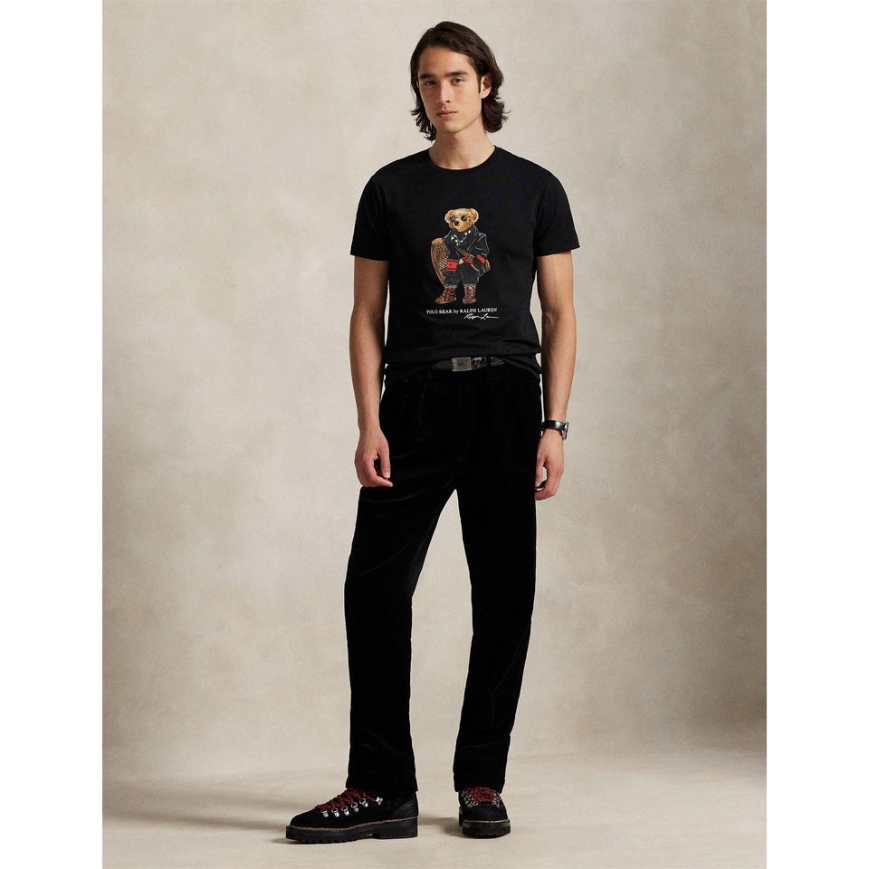 Ski Bear Embroidered T-Shirt