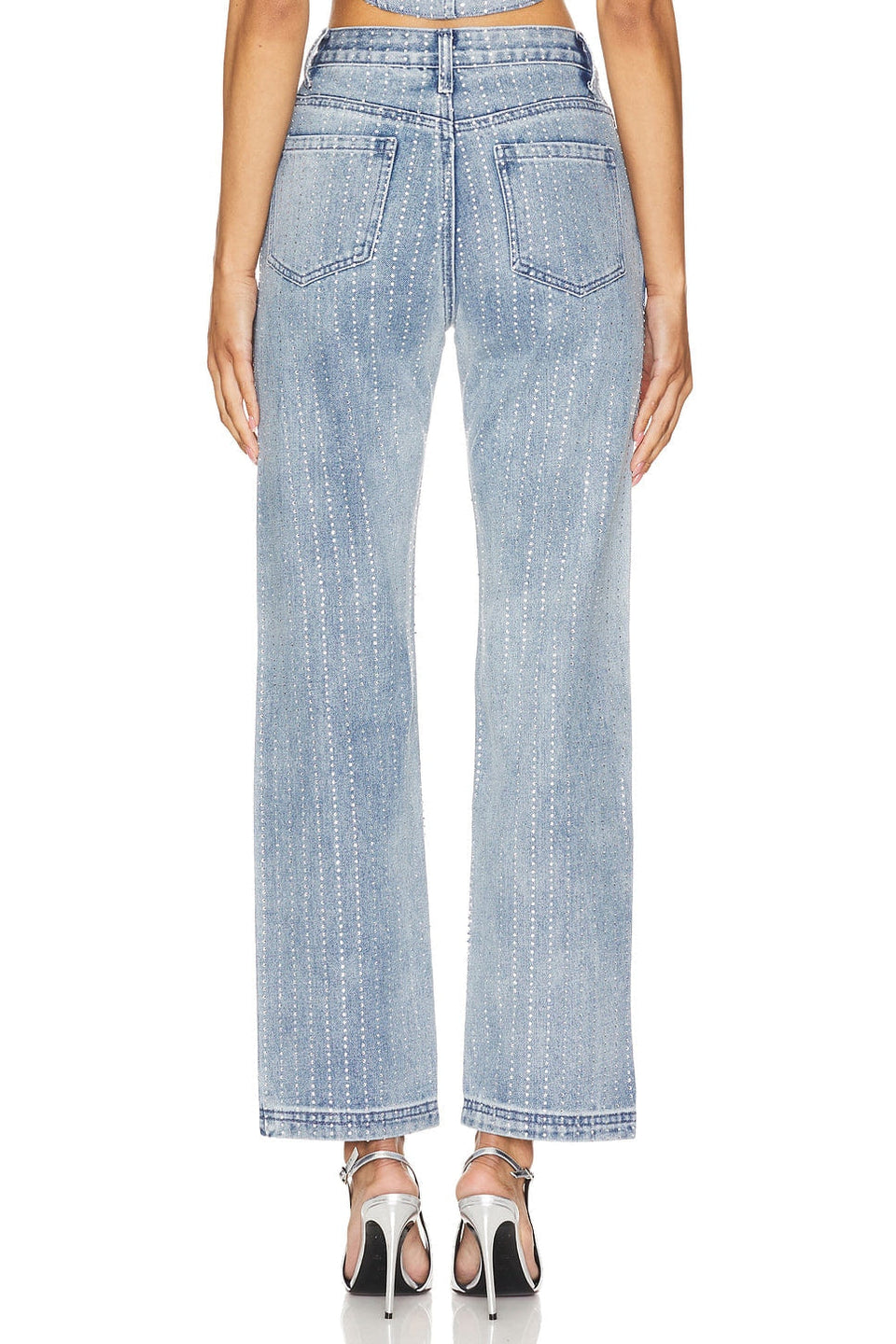 superdown Ileen Crystal Jean in Light Wash