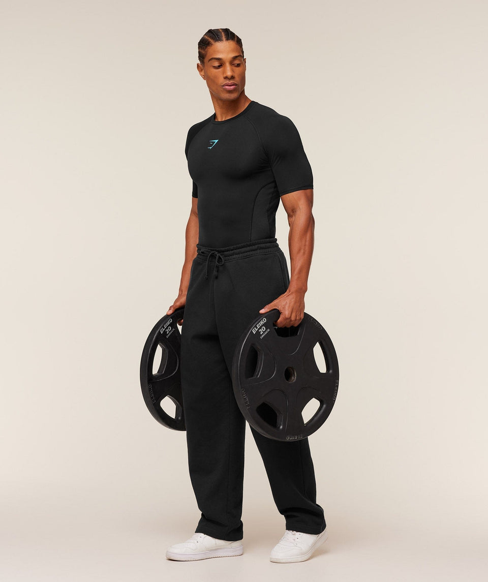 Gymshark Element Baselayer T-Shirt - Black/Brand Blue
