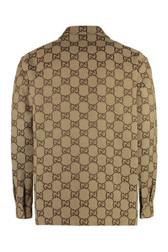 Maxi GG canvas overshirt