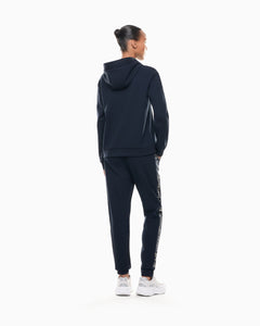 EA7 Cotton suit tracksuit with a hood and logo tape Tracksuit