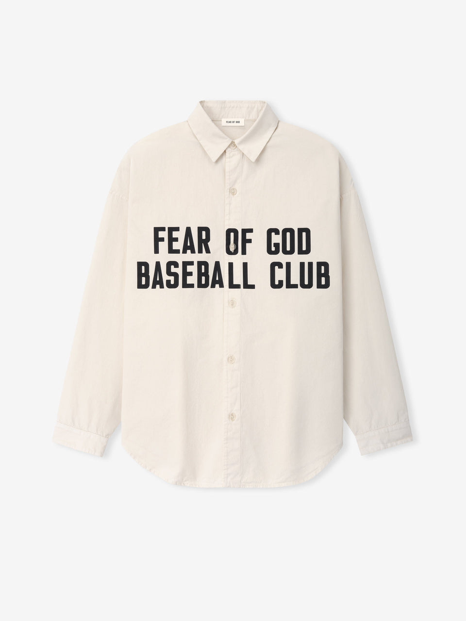 Essentials Garment Dyed Cotton Relaxed Shirt Natural