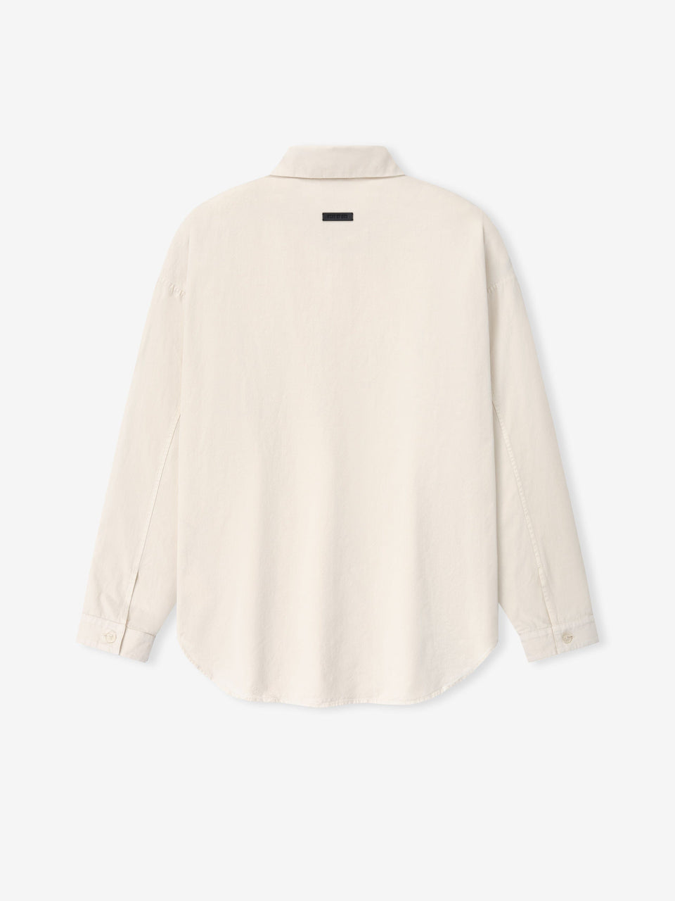 Essentials Garment Dyed Cotton Relaxed Shirt Natural