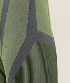 Gymshark Seamless Running Half Tight -  Stealth Blue /  Sorbet Yellow