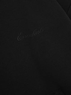 Essentials Signature Ss26 Classic Hoodie Vintage Black