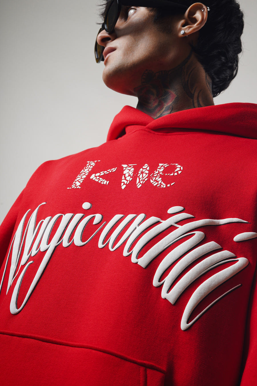 Magic Within Red Hoodie - Motivational Streetwear Hoodie