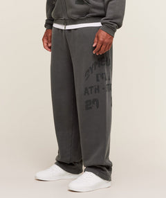 Gymshark Collegiate Washed Wide Leg Jogger - Asphalt Grey