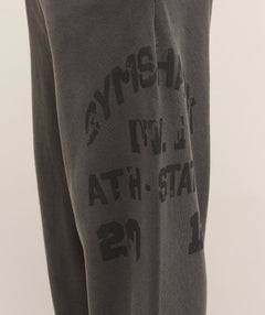 Gymshark Collegiate Washed Wide Leg Jogger - Asphalt Grey