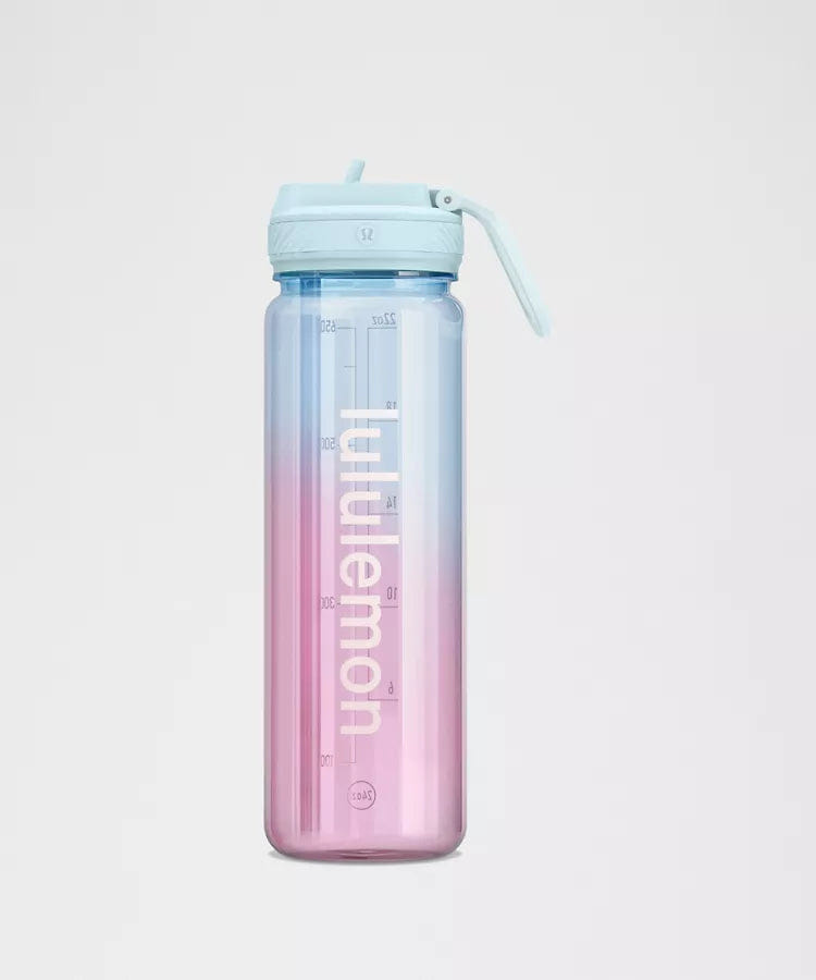 Back to Life Clear Bottle 24oz Straw Lid