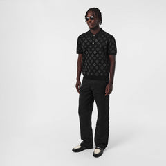 City Jacquard Short Sleeve Polo Shirt
