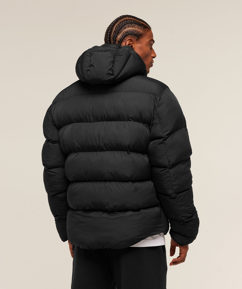 Gymshark Hooded Puffer Jacket - Black