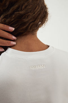 DSGN Studio Ruched Side Cinched Short Sleeve Top