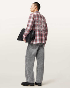 AllSaints Shams Long Sleeve Shirt Claret Red