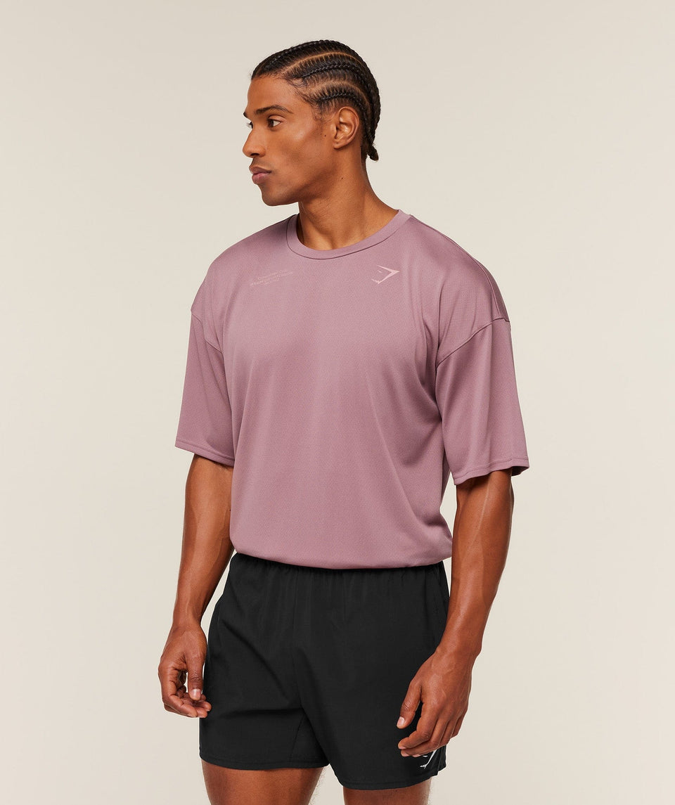 Gymshark Conditioning Club Oversized T-Shirt - GS Calm Pink/GS Light Pink