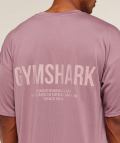 Gymshark Conditioning Club Oversized T-Shirt - GS Calm Pink/GS Light Pink