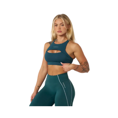 YoungLA Elevate cut-out bra Teal