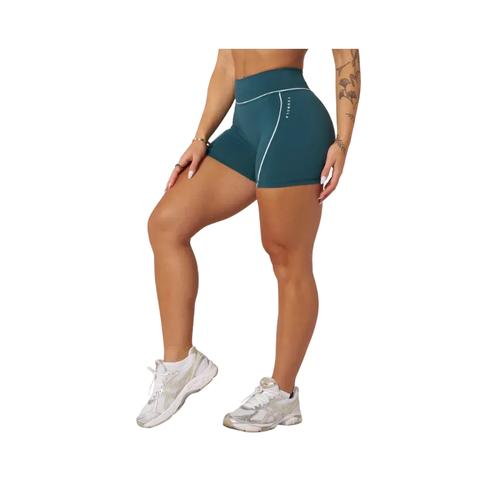 YoungLA Elevate outline Shorts 5" Teal