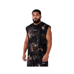 YoungLA Tree Camo Collection Cut Offs Black Tree Camo