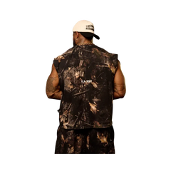 YoungLA Tree Camo Collection Cut Offs Black Tree Camo