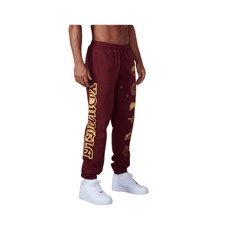 Young LA Immortal Killer Joggers Burgundy