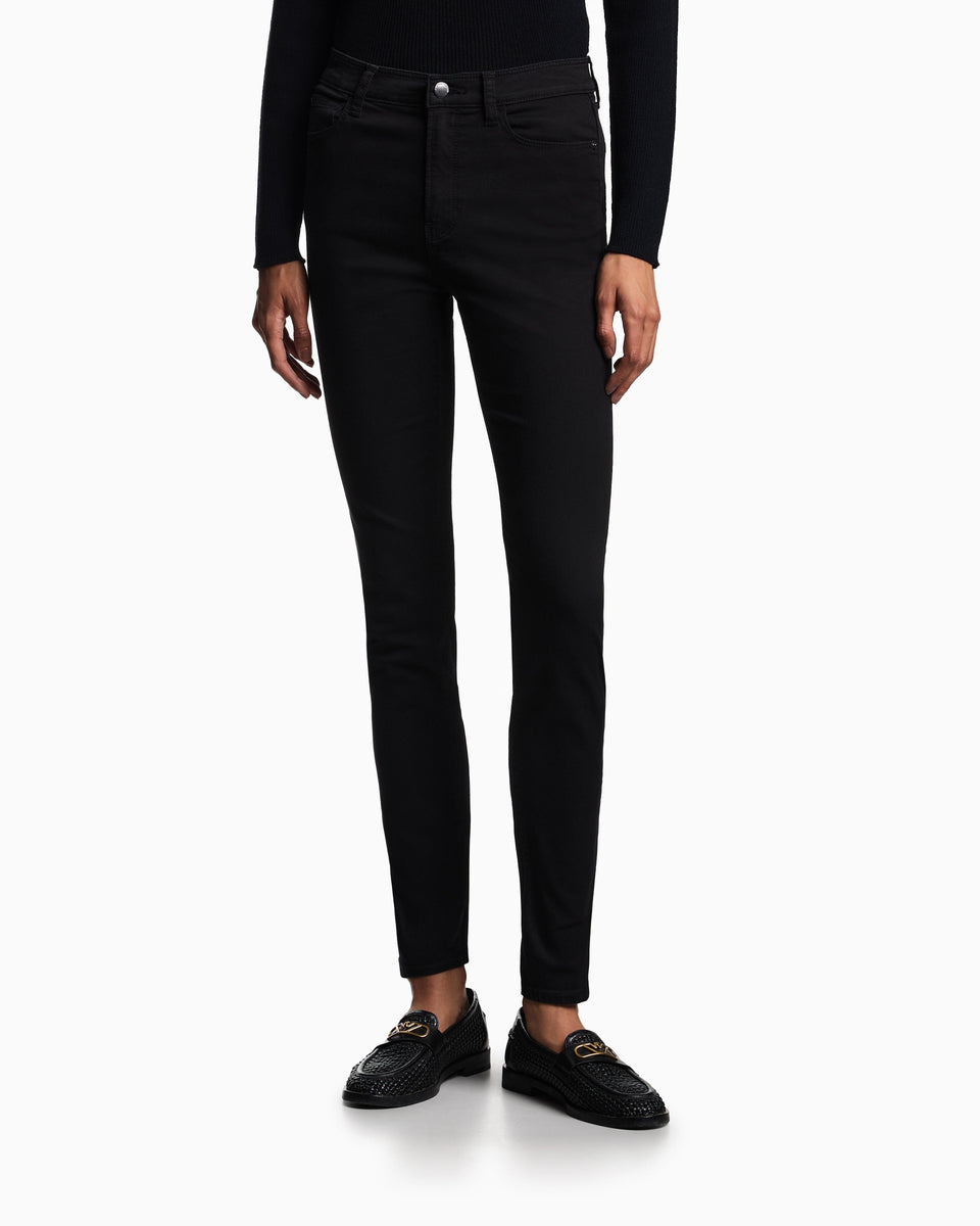 Emporio Armani Denim jeans with high waist and super skinny fit Essential