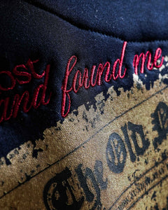 Love Me More - Navy Blue Printed Oversized Hoodie