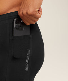 Gymshark Running Elite Race Half Tight - Black